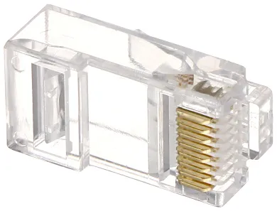 Проходни RJ45 конектори Cat.6 EZ за UTP мрежов кабел – 100 броя, RJ45T/6*P100